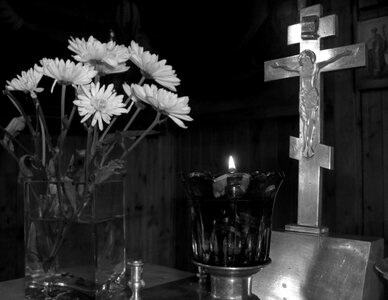 Flower bouquets fire
