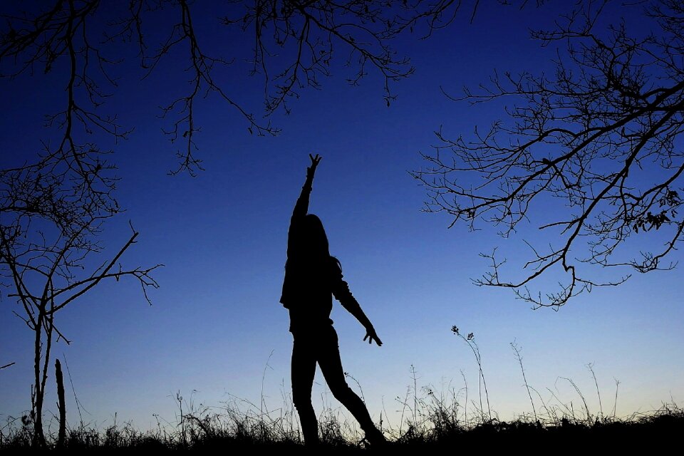 Movement dance sunset