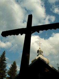Cross church sky