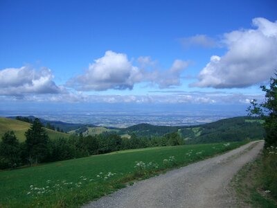 Black forest rhine valley view photo