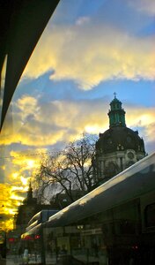 Sunset autumn stockholm