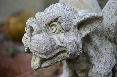 Garden statue stone figure gargoyle