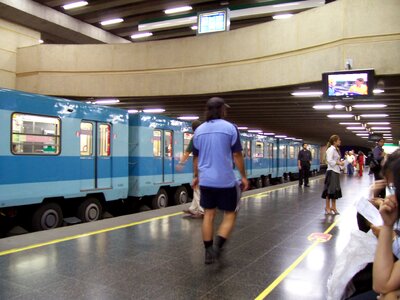 Mass transit station interior