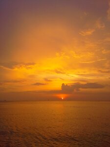 Sky red sun