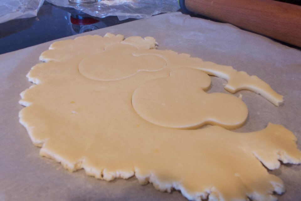 Mouse ears sugar cookie cutout