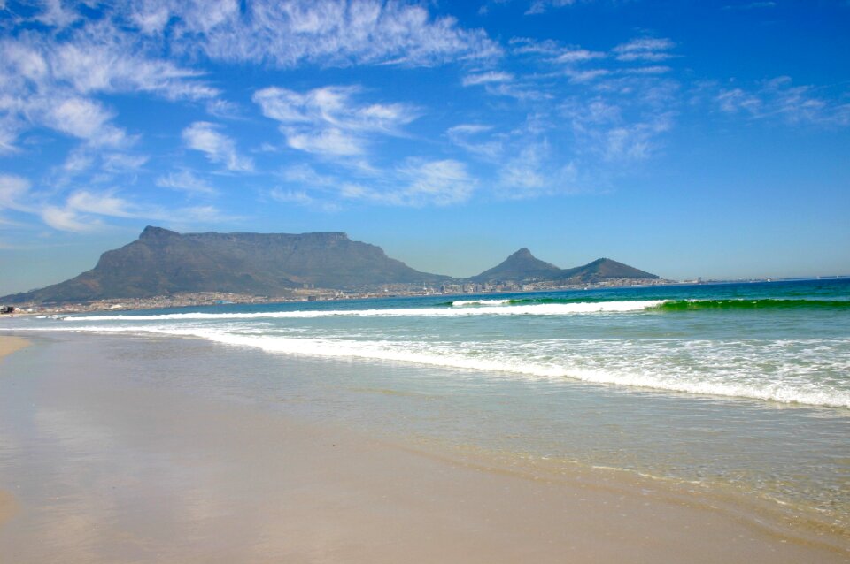 Cape town beach table mountain