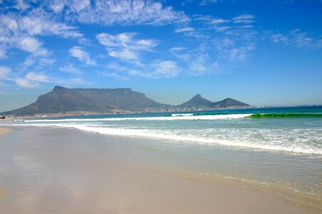 Cape town beach table mountain