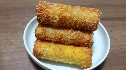 Fry bread sticks cooking