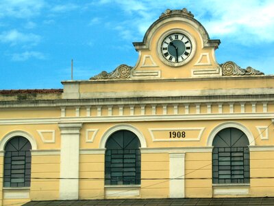 Station clock são carlos railway station photo