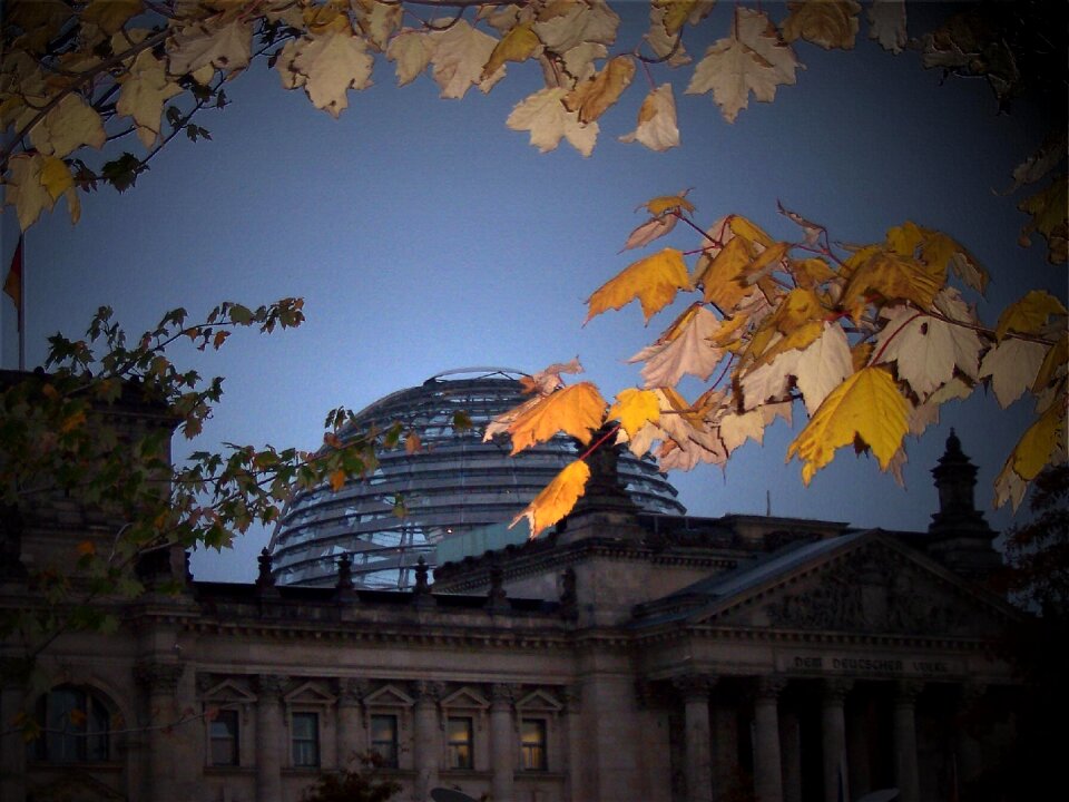 Glass dome building architecture