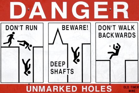 Risk beware warning