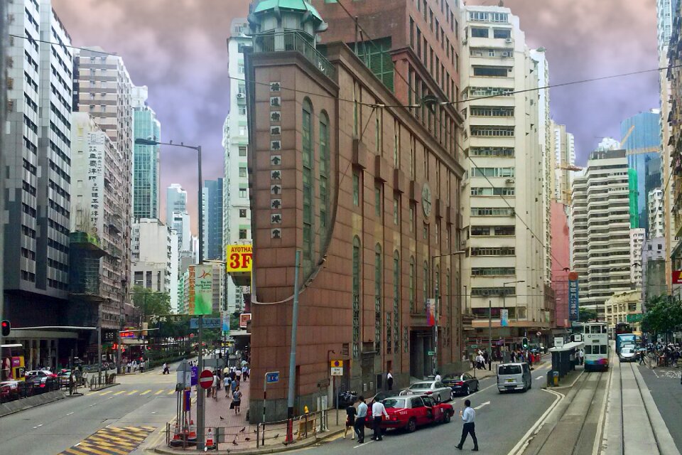 Hong kong city skyscraper