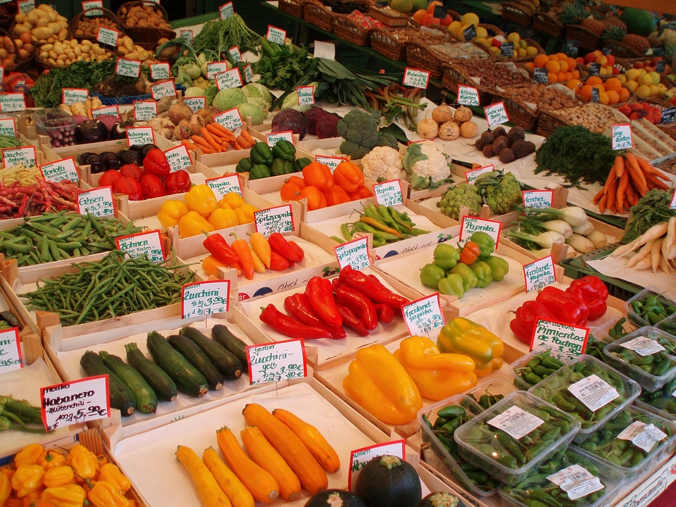 Market food healthy