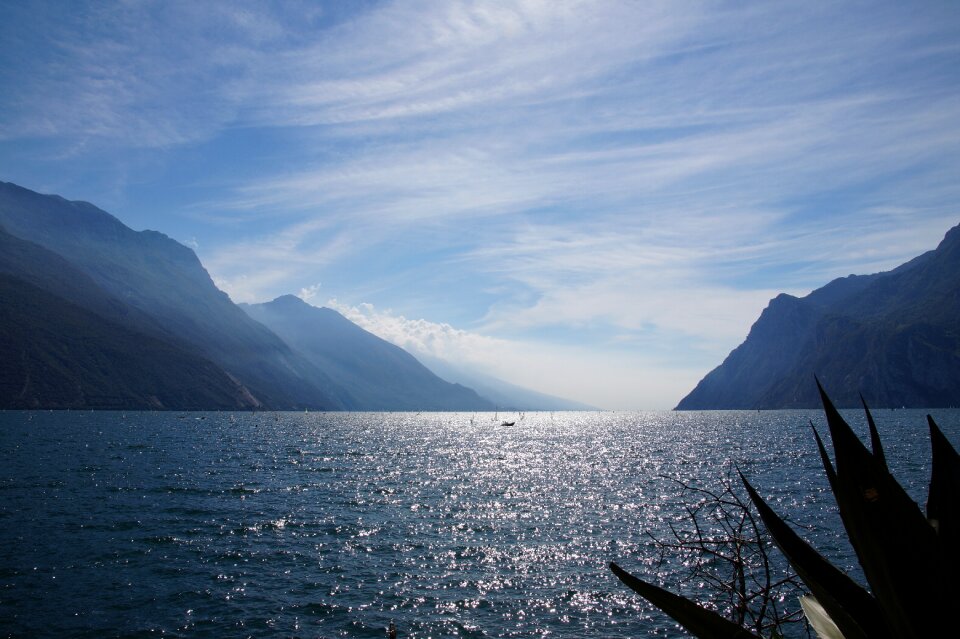 Lake mountains sky