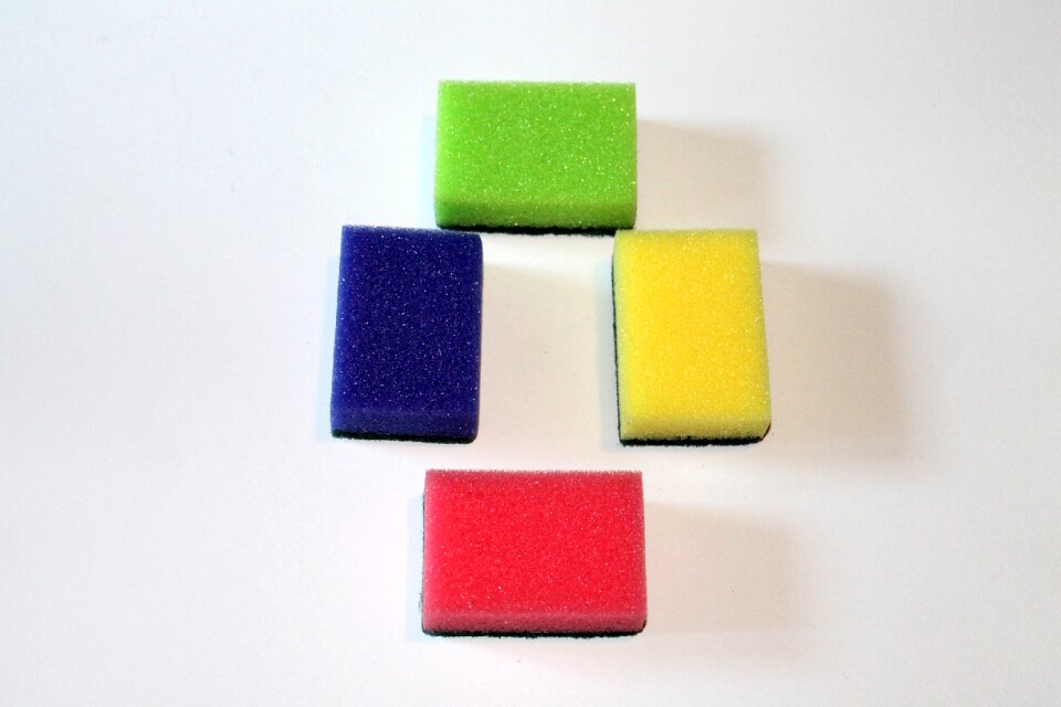 Sponges clean household sponge