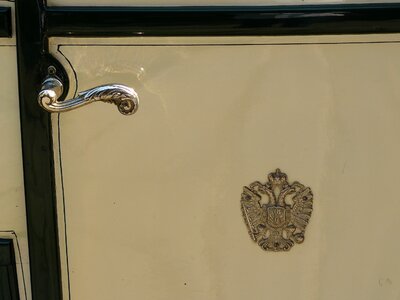 Coat of arms coach carriage door photo