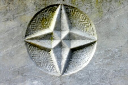 Stone symbol star photo