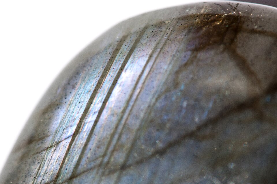 Polished bluish blue