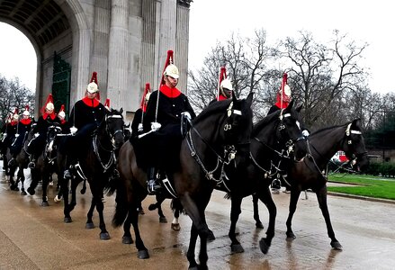 In formation uniform honor guard