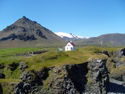 Lava volcanic rock hilly photo