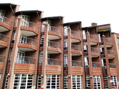 Window balconies hotel