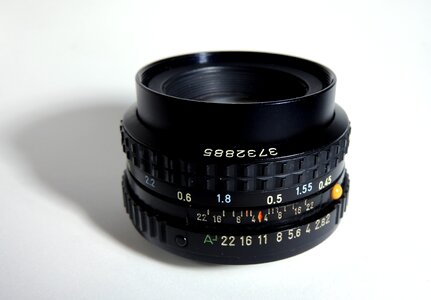 Former lens 50 mm photo