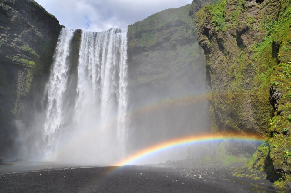 Rainbow nature landscape