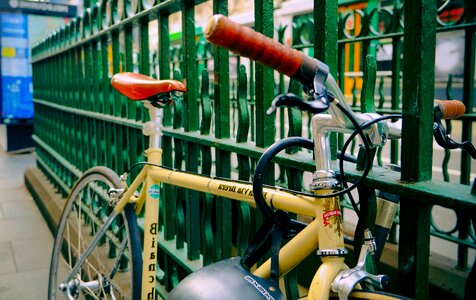 Vintage racing bicycle racer
