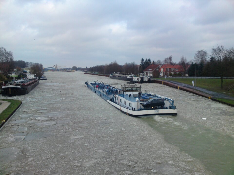 Winter water frozen