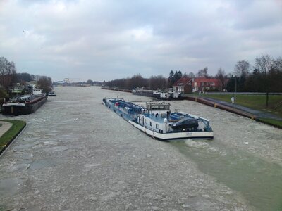 Winter water frozen