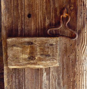 Wood lock handle