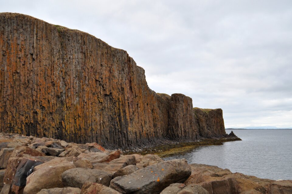 Rock stones steep wall