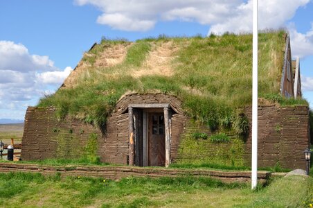 Iceland hut building