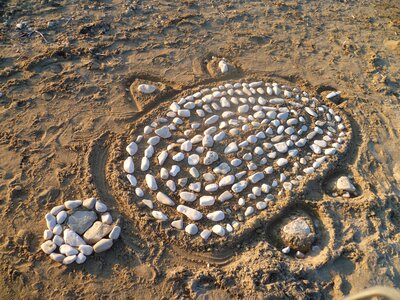 Stones corfu greece photo