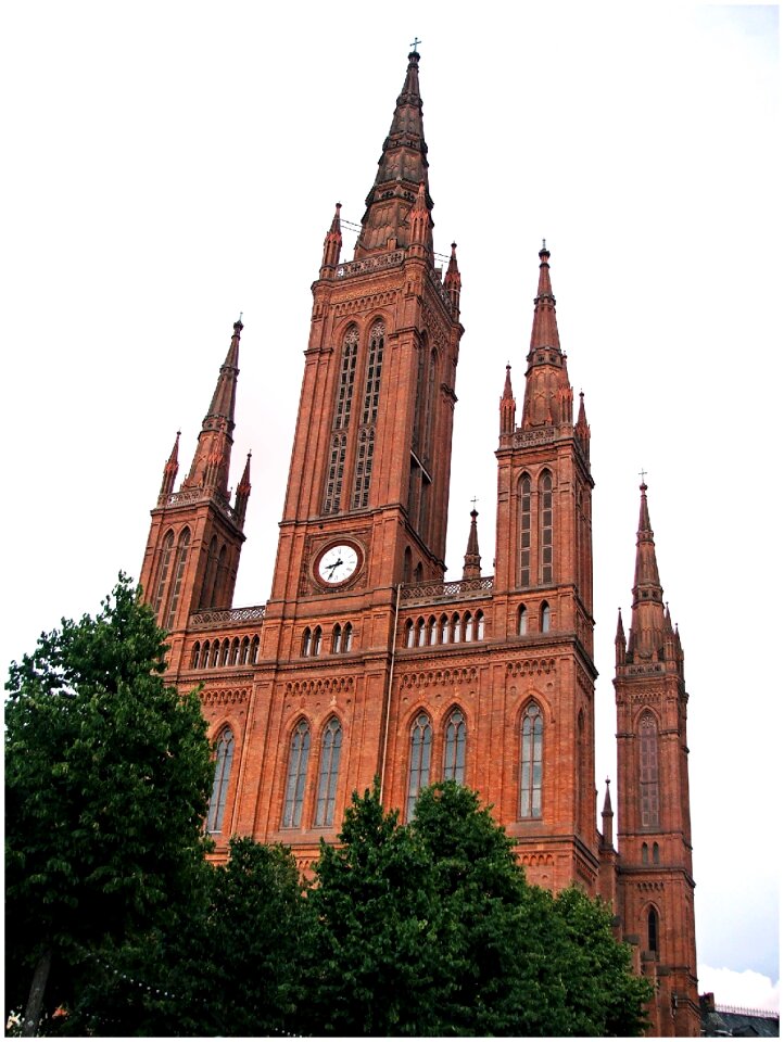 Clock germany wiesbaden photo