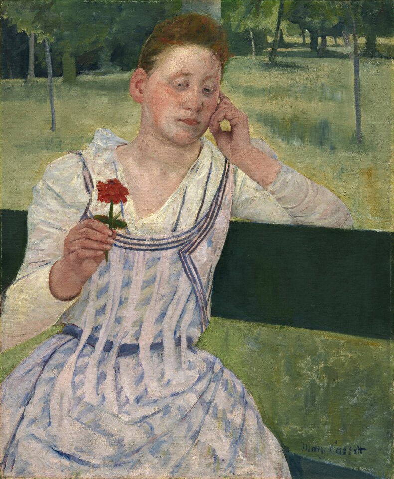 Vintage painting woman