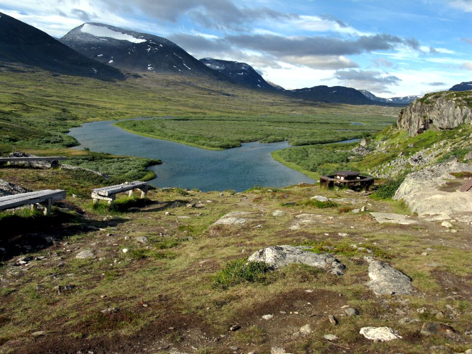 Mountains hiking trekking