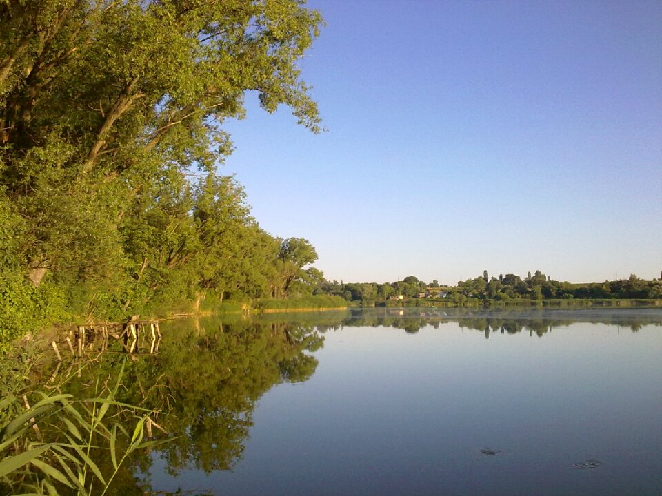Lake landscape beach