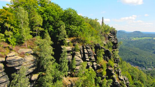 Saxon switzerland sandstone mountain landscape photo