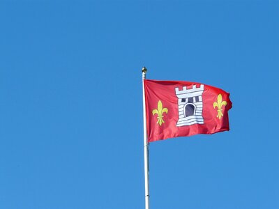 Sky coat of arms castle