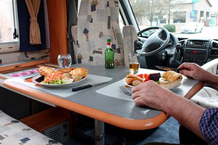 Camper life table camper lunch