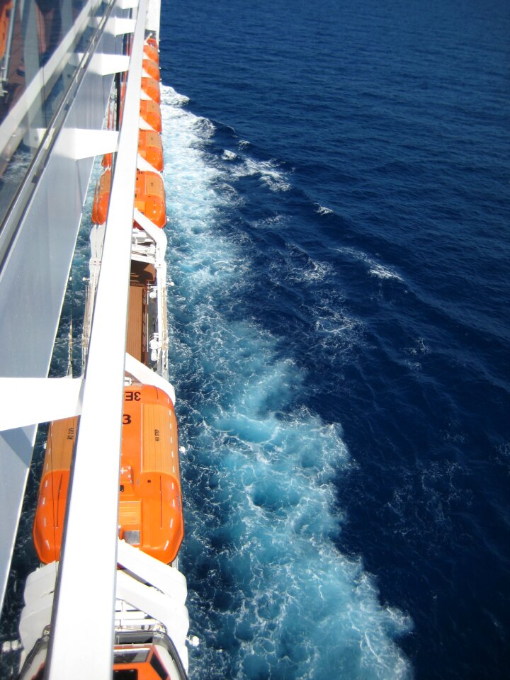 Boat mediterranean sea wave