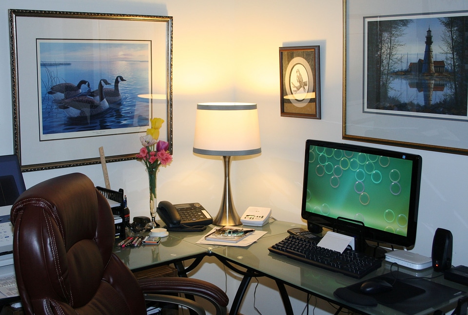 Office desk table photo