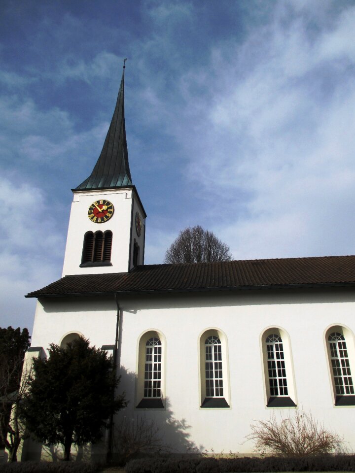 Clock tower architecture facade photo