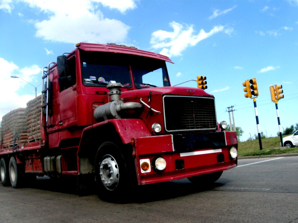 Shipping lorry truck