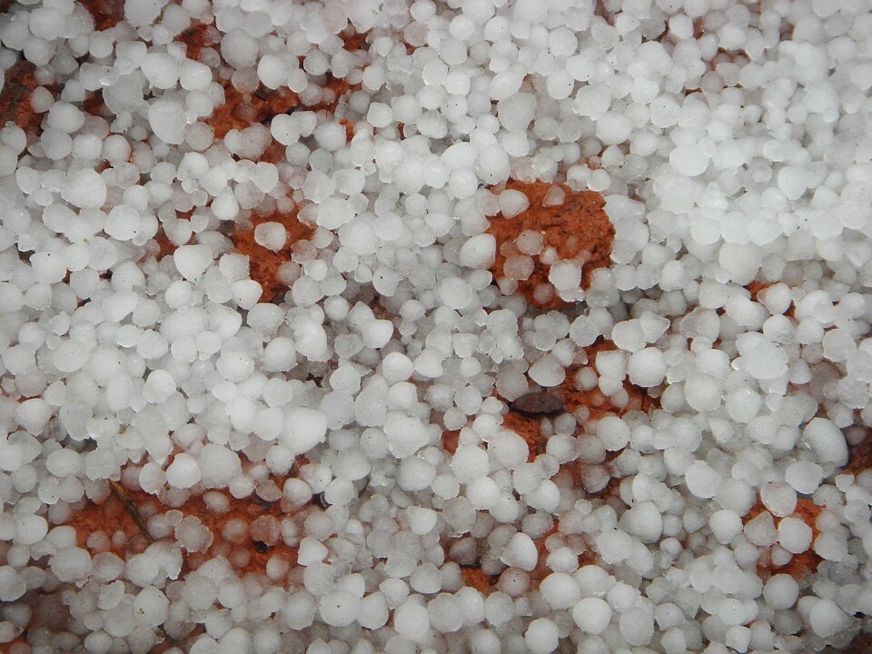 Storm hail calamity