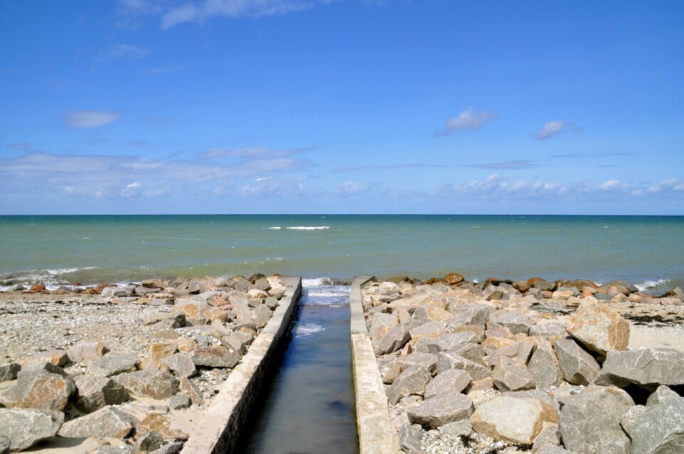Stones beach baltic sea