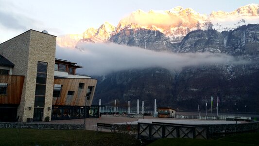 Morning mountains sun