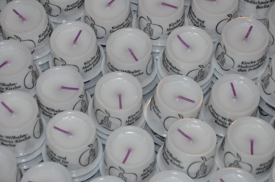 Candle wick white decoration