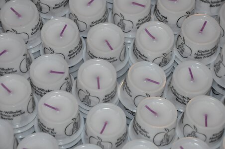 Candle wick white decoration